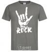 Men's T-Shirt ROCK знак dark-grey фото