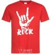 Men's T-Shirt ROCK знак red фото