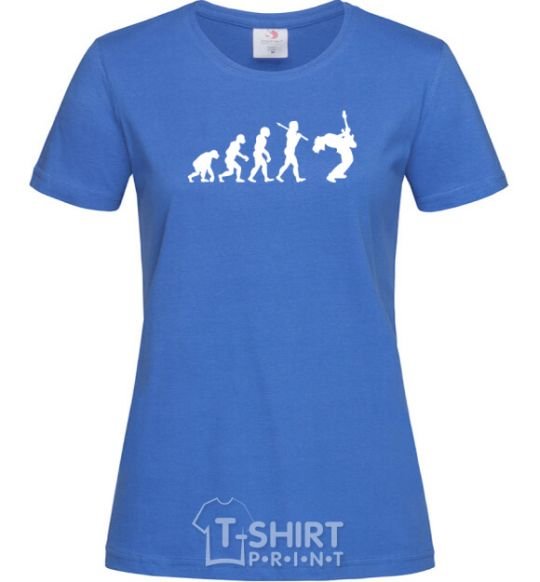 Women's T-shirt Evolution Rock royal-blue фото