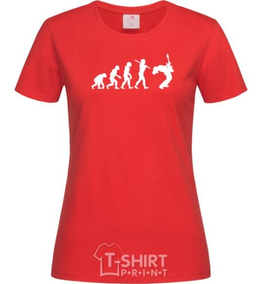 Women's T-shirt Evolution Rock red фото