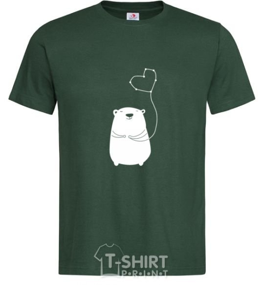 Men's T-Shirt my bear bottle-green фото