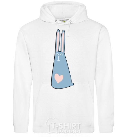 Men`s hoodie Rabbit White фото