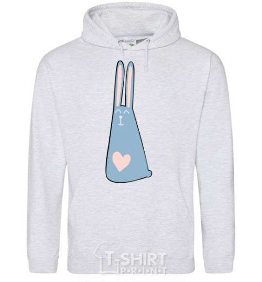 Men`s hoodie Rabbit sport-grey фото