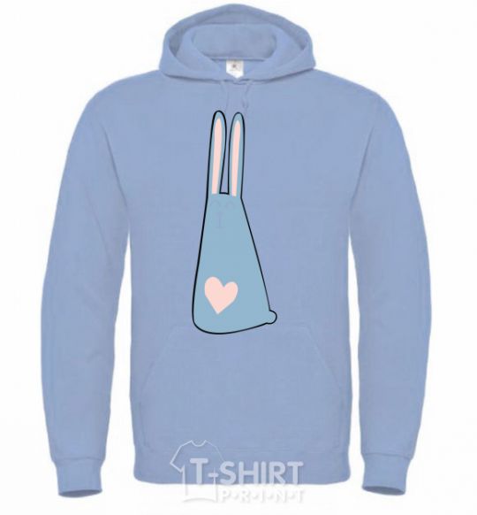Men`s hoodie Rabbit sky-blue фото