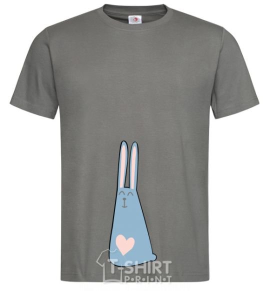 Men's T-Shirt Rabbit dark-grey фото