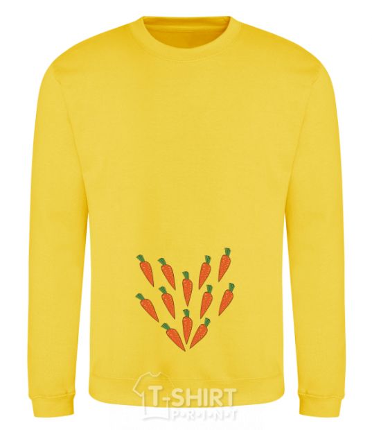 Sweatshirt Love carrots carrots yellow фото