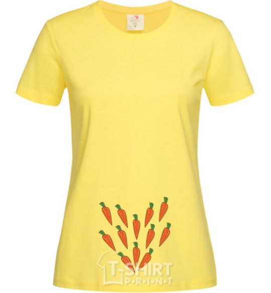 Women's T-shirt Love carrots carrots cornsilk фото