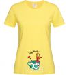 Women's T-shirt Together cup picture cornsilk фото