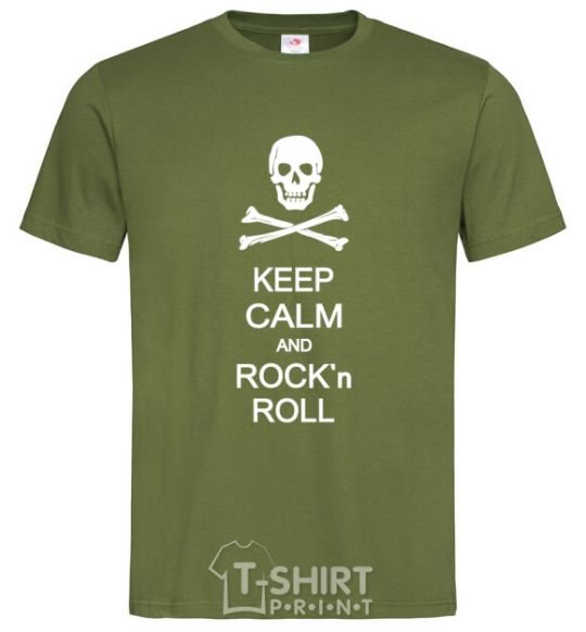 Men's T-Shirt keep calm and R'nR millennial-khaki фото