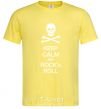 Мужская футболка keep calm and R'nR Лимонный фото