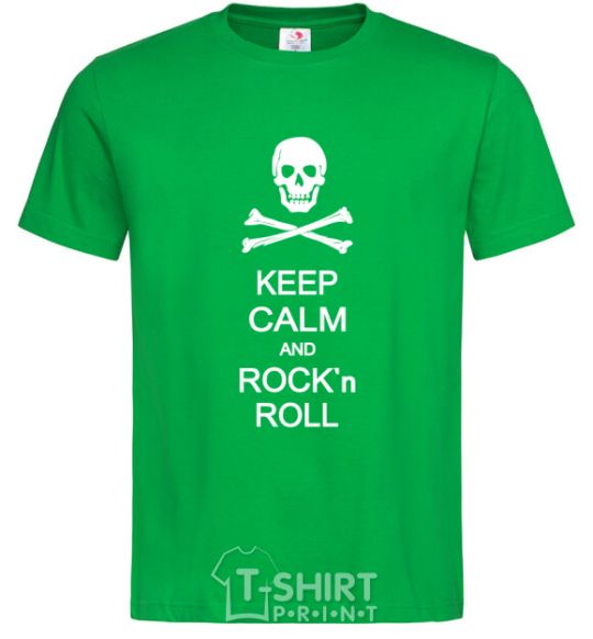 Мужская футболка keep calm and R'nR Зеленый фото