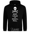 Men`s hoodie keep calm and R'nR black фото