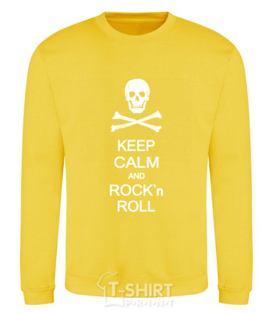 Sweatshirt keep calm and R'nR yellow фото