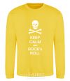 Sweatshirt keep calm and R'nR yellow фото