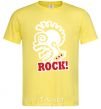 Men's T-Shirt Rock! with a face cornsilk фото