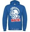 Men`s hoodie Rock! with a face royal фото