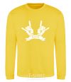 Sweatshirt Hard ROCK sign yellow фото