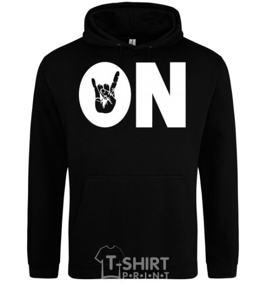 Men`s hoodie ON black фото