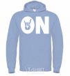 Men`s hoodie ON sky-blue фото