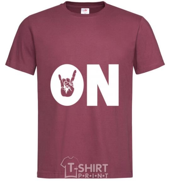 Men's T-Shirt ON burgundy фото