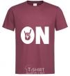 Men's T-Shirt ON burgundy фото