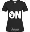 Women's T-shirt ON black фото