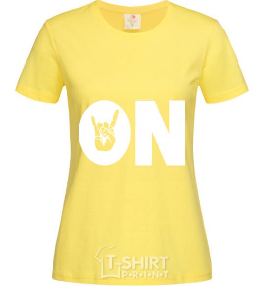 Women's T-shirt ON cornsilk фото