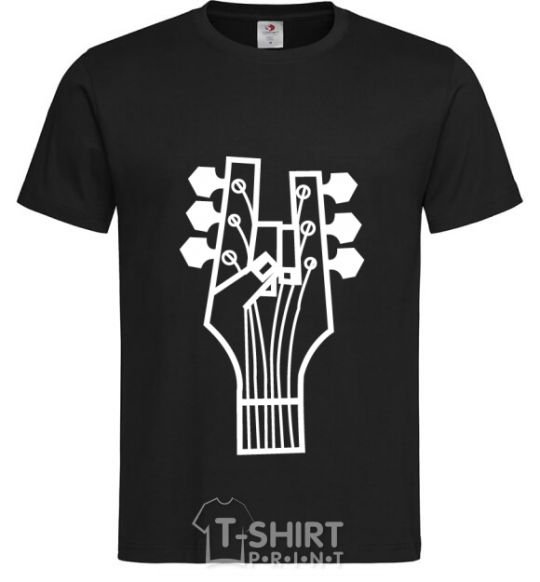 Men's T-Shirt head guitar black фото