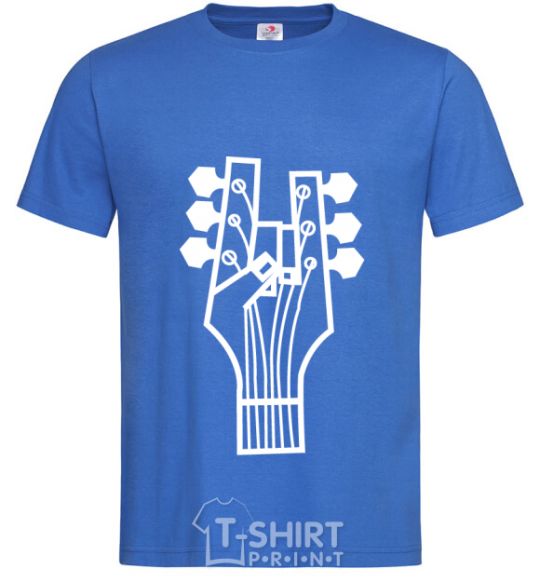 Мужская футболка head guitar Ярко-синий фото