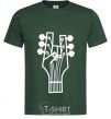 Men's T-Shirt head guitar bottle-green фото