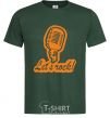 Мужская футболка Let's rock Темно-зеленый фото