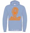 Men`s hoodie Let's rock sky-blue фото