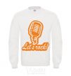 Sweatshirt Let's rock White фото