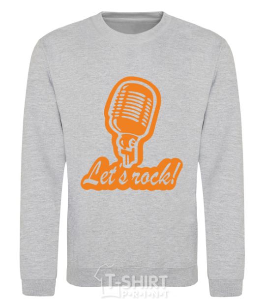 Sweatshirt Let's rock sport-grey фото