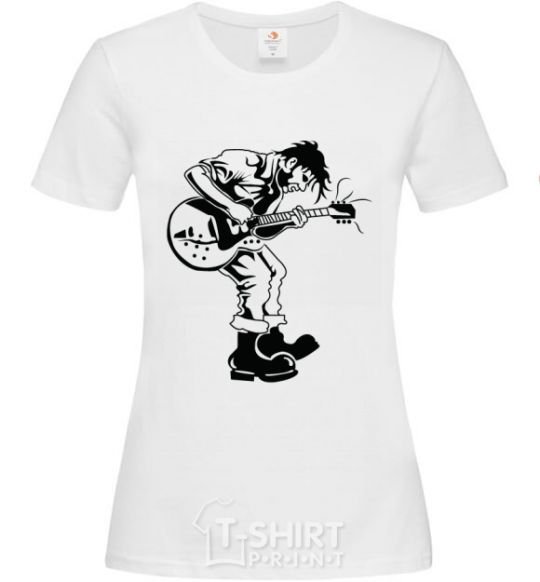 Women's T-shirt Rockman White фото