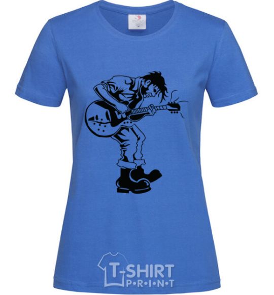 Женская футболка Rockman Ярко-синий фото