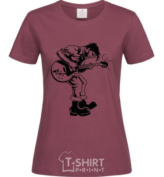 Женская футболка Rockman Бордовый фото