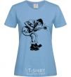 Women's T-shirt Rockman sky-blue фото
