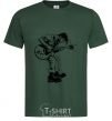 Men's T-Shirt Rockman bottle-green фото