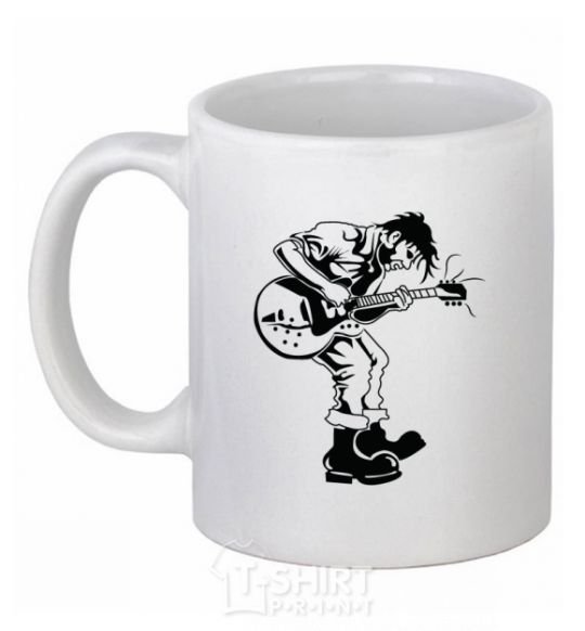 Ceramic mug Rockman White фото