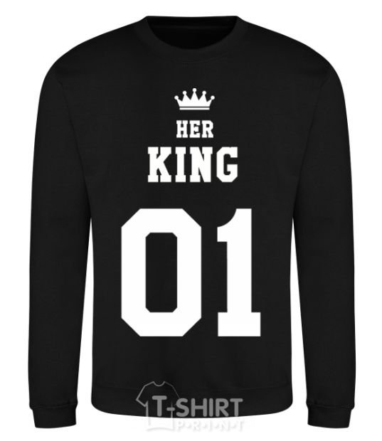 Sweatshirt Her king black фото