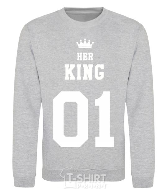 Sweatshirt Her king sport-grey фото