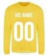Sweatshirt His name yellow фото