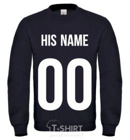Sweatshirt His name black фото