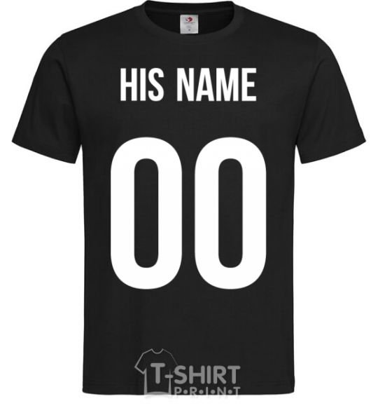 Men's T-Shirt His name black фото