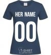 Women's T-shirt Her name navy-blue фото
