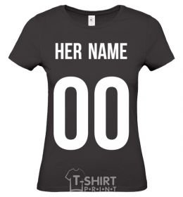 Women's T-shirt Her name black фото
