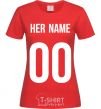 Women's T-shirt Her name red фото