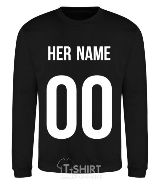 Sweatshirt Her name black фото