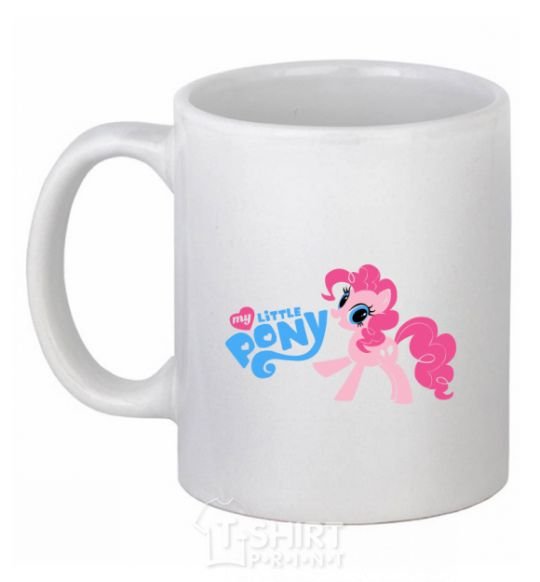 Ceramic mug My little pony pink White фото